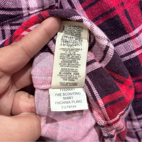 THE GREAT. Red Plaid Button Down Shirt - Picture 9 of 10